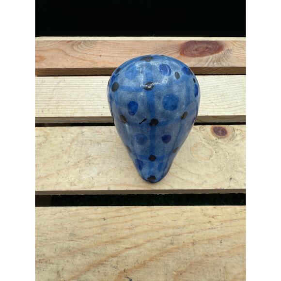 Vintage Tonalá Mexican Folk Art Owl-Hand-Painted Ceramic Pottery, 3.5" - Picture 8 of 9